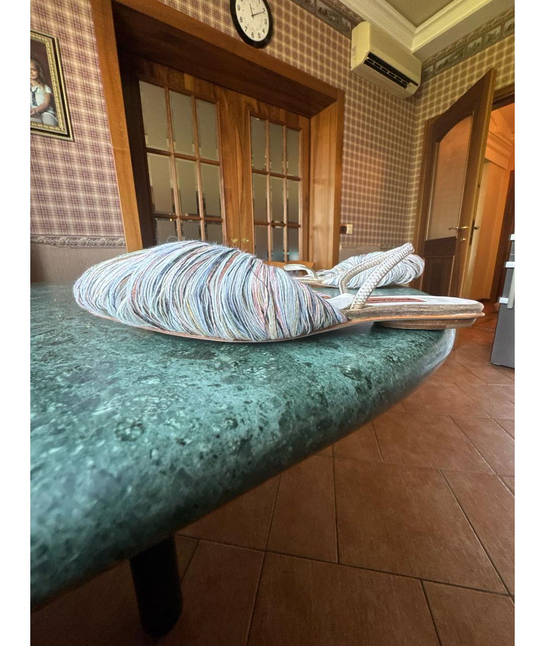 MISSONI Мульти текстильные босоножки, фото 9