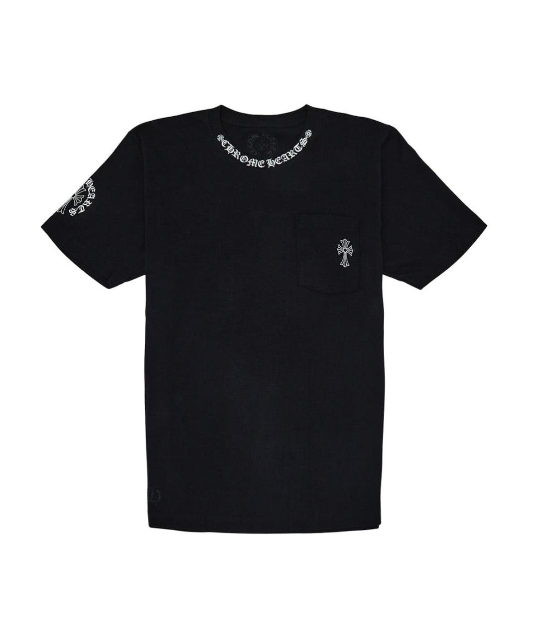 CHROME HEARTS Черная хлопковая футболка, фото 1