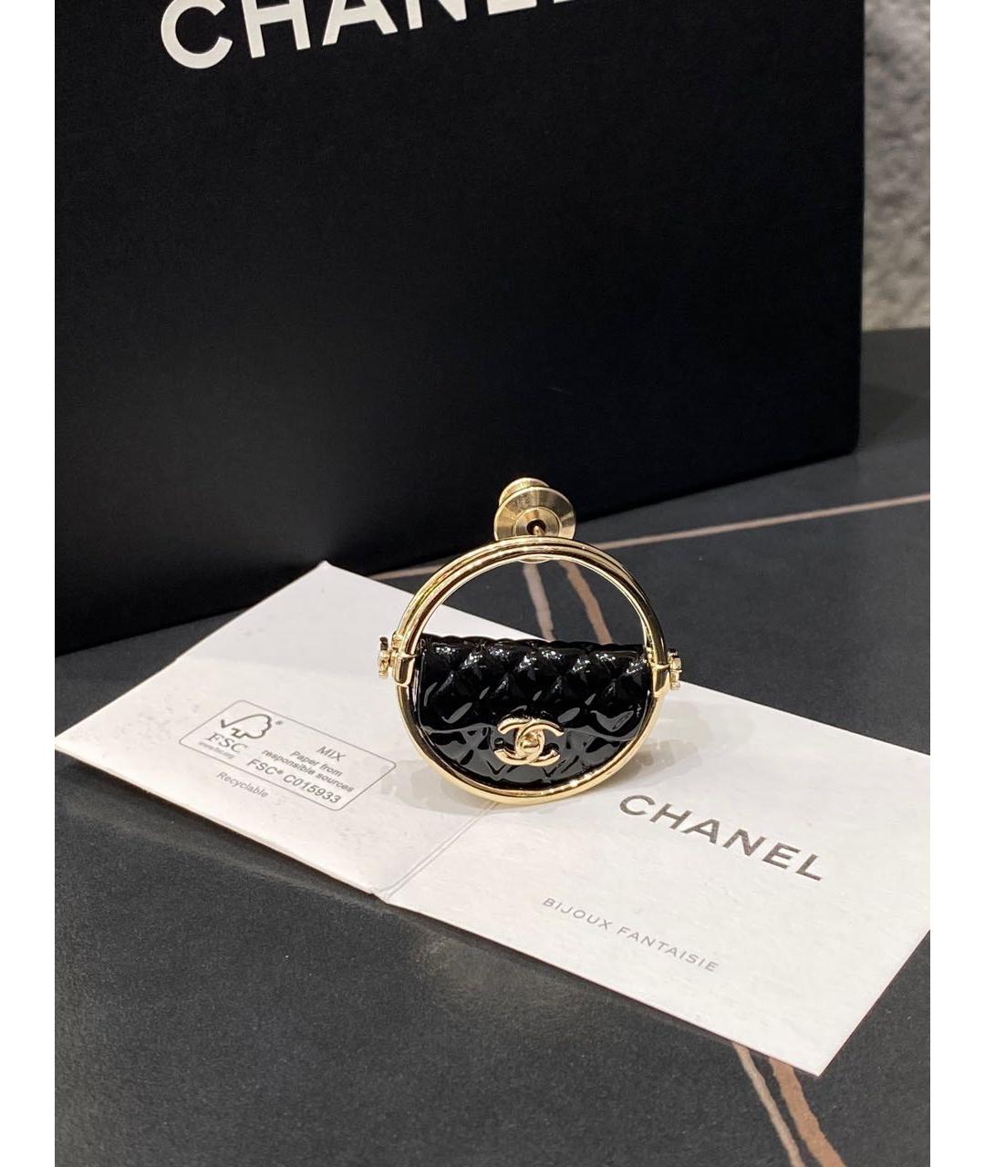 CHANEL Черная булавка / брошь, фото 3