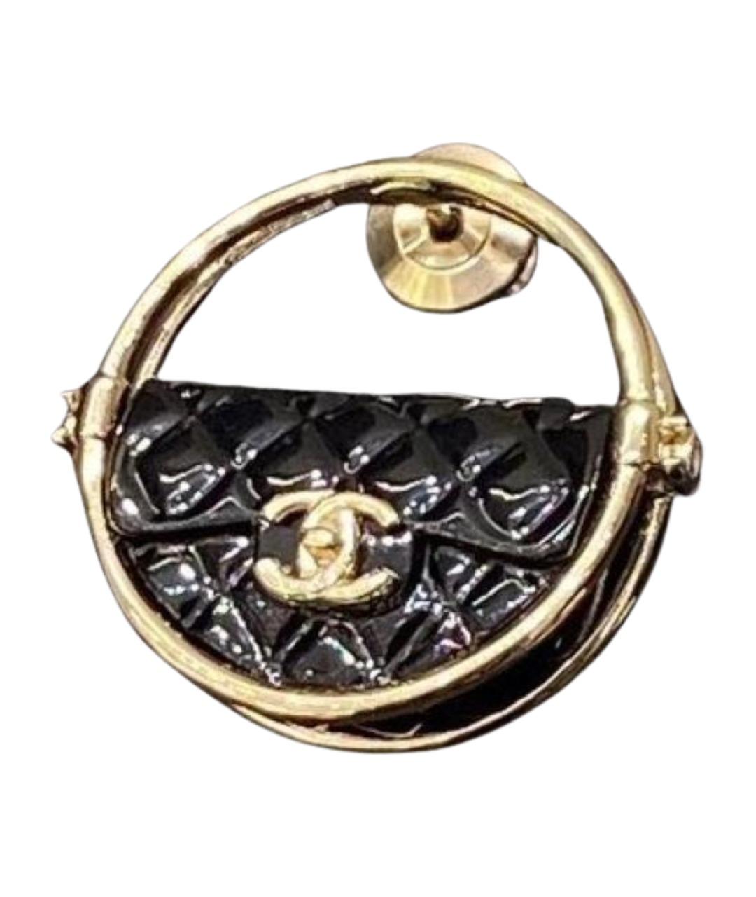 CHANEL Черная булавка / брошь, фото 1