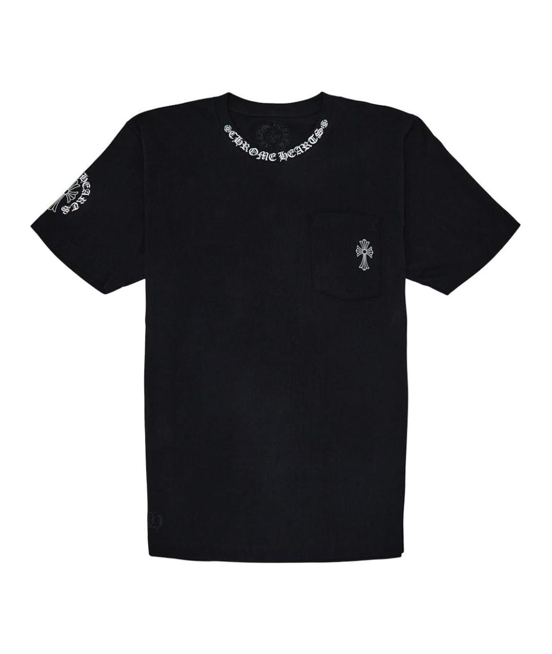 CHROME HEARTS Черная хлопковая футболка, фото 1