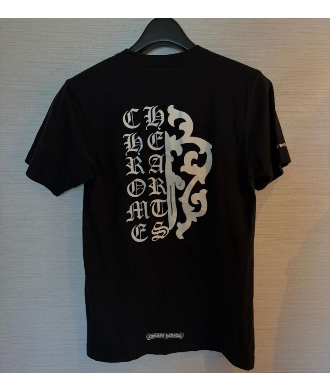 CHROME HEARTS Черная хлопковая футболка, фото 3