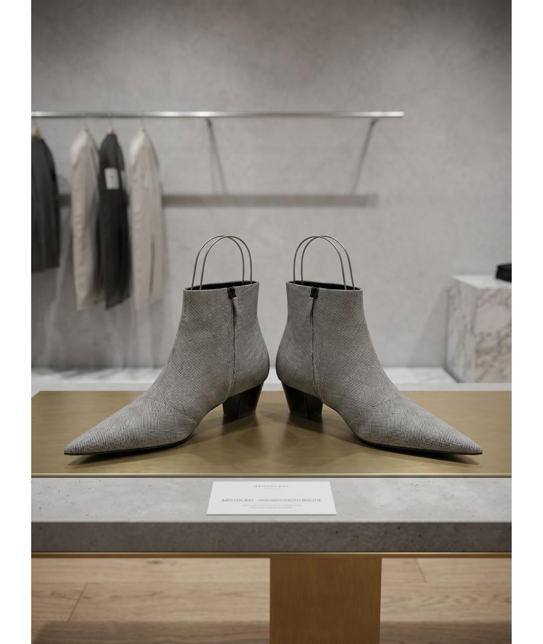 BALENCIAGA Серые текстильные ботинки, фото 4