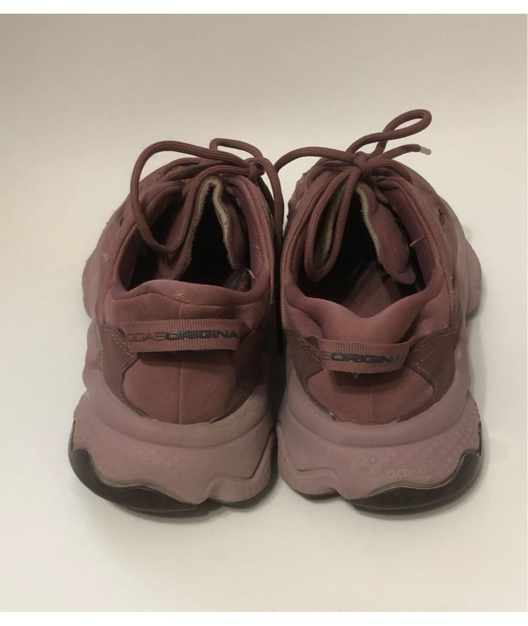 ADIDAS Розовые синтетические высокие кроссовки / кеды, фото 3