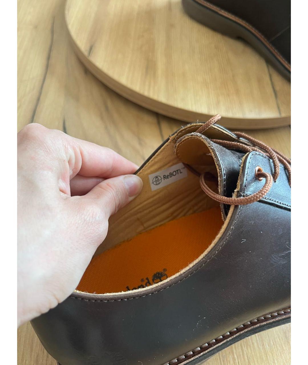 TIMBERLAND Коричневые кожаные туфли, фото 5
