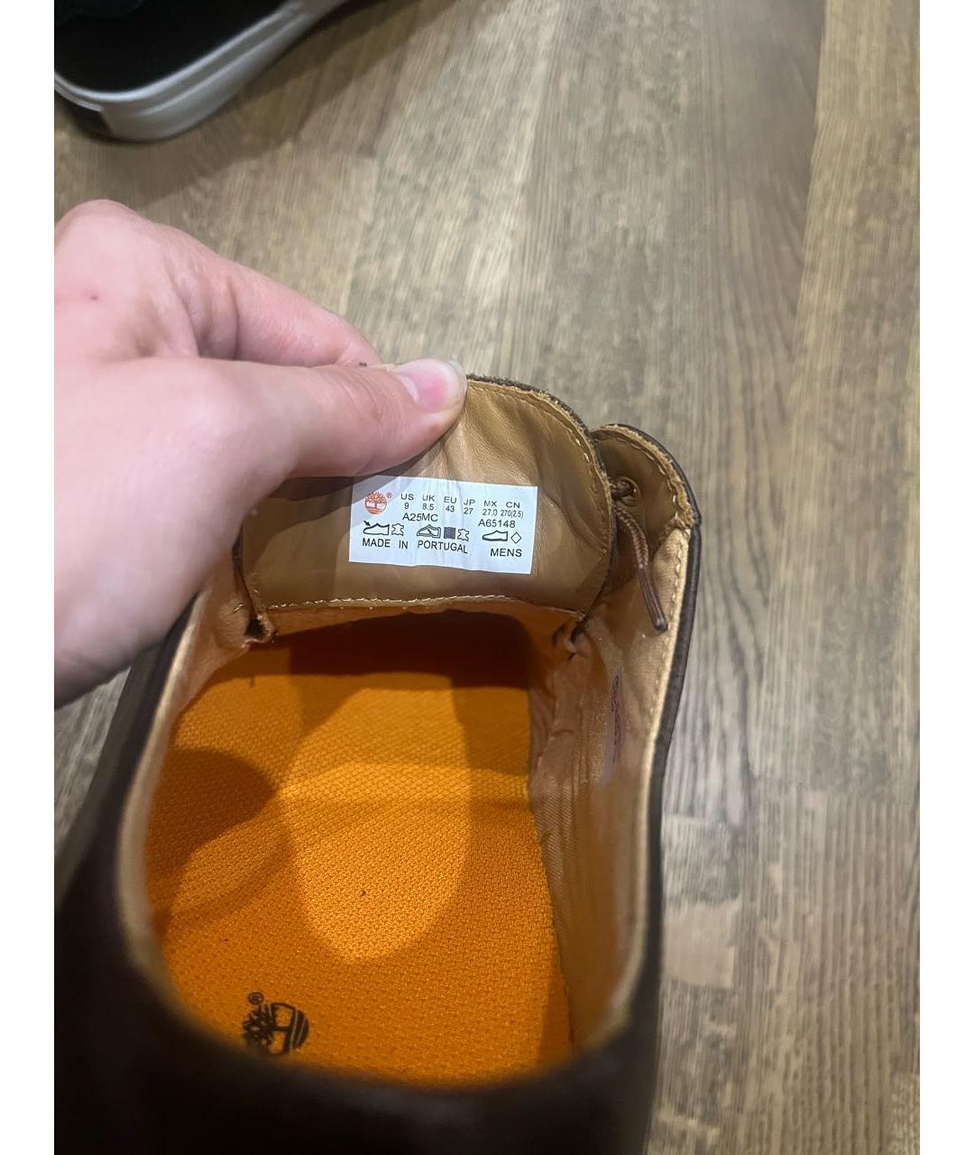 TIMBERLAND Коричневые кожаные туфли, фото 7