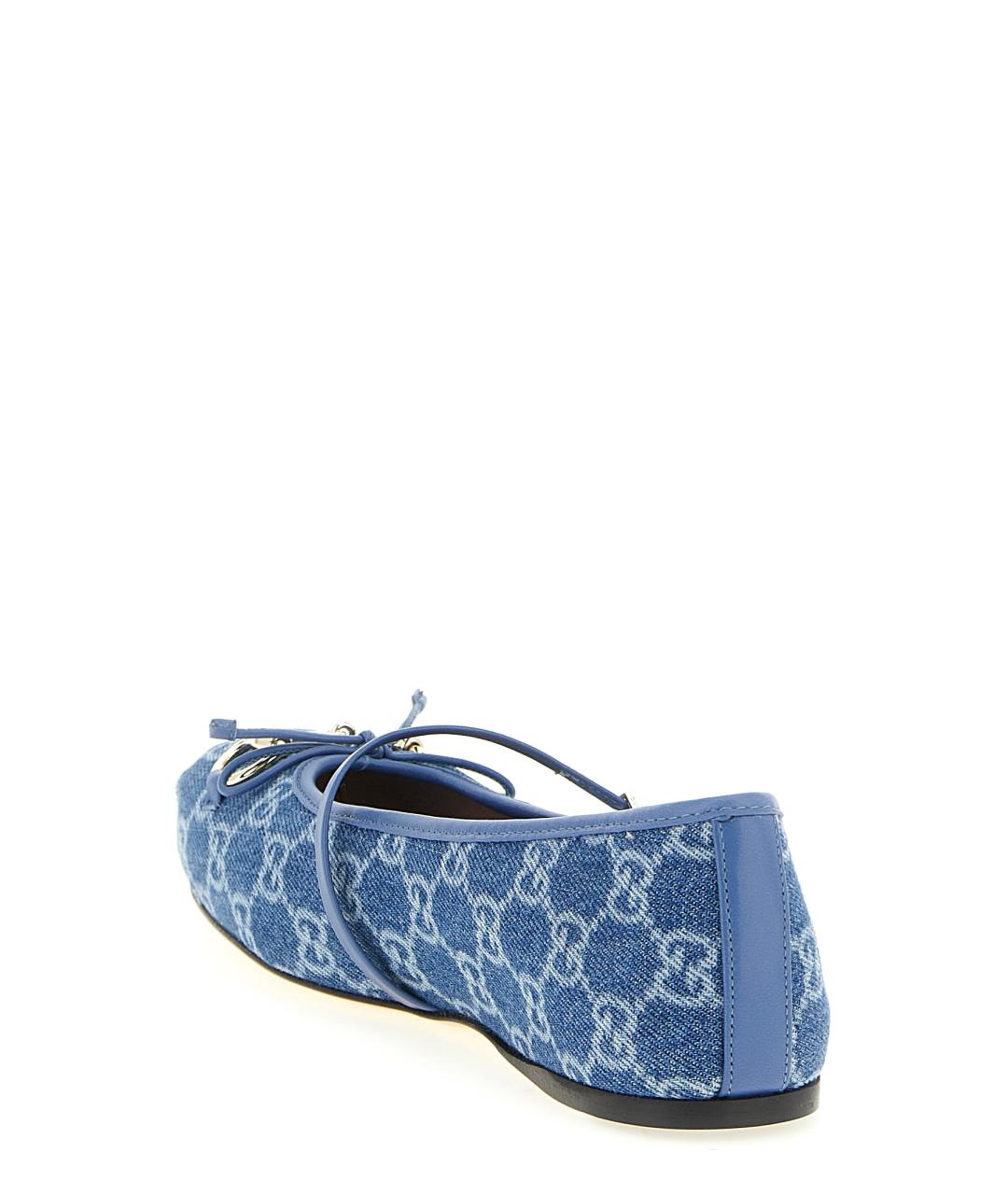 GUCCI Синие балетки, фото 3