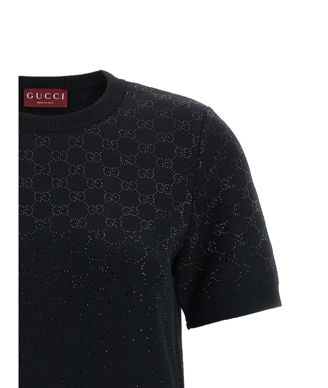 GUCCI Черное шерстяное платье, фото 3