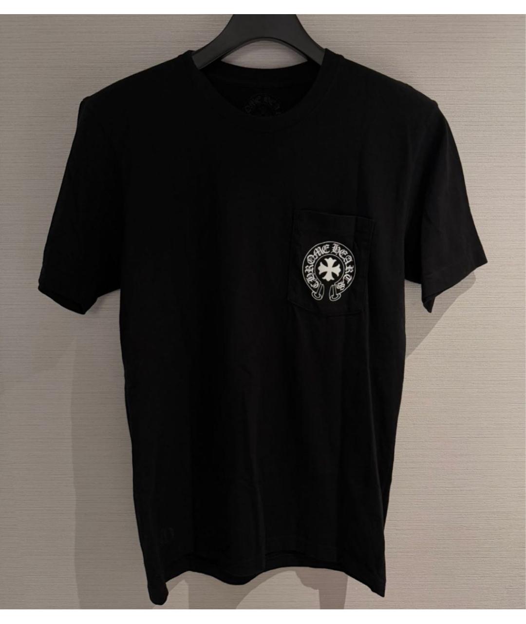 CHROME HEARTS Черная хлопковая футболка, фото 2