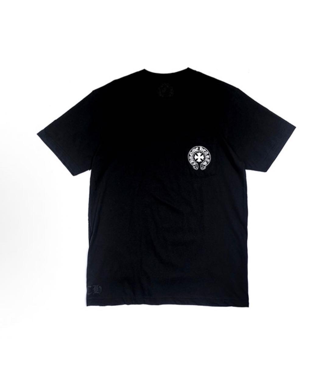 CHROME HEARTS Черная хлопковая футболка, фото 1