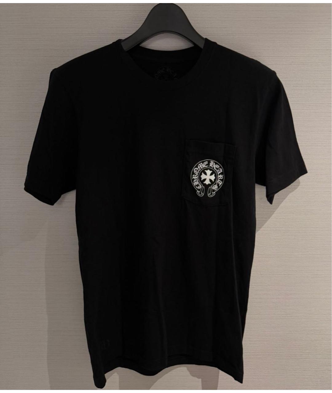 CHROME HEARTS Черная хлопковая футболка, фото 2