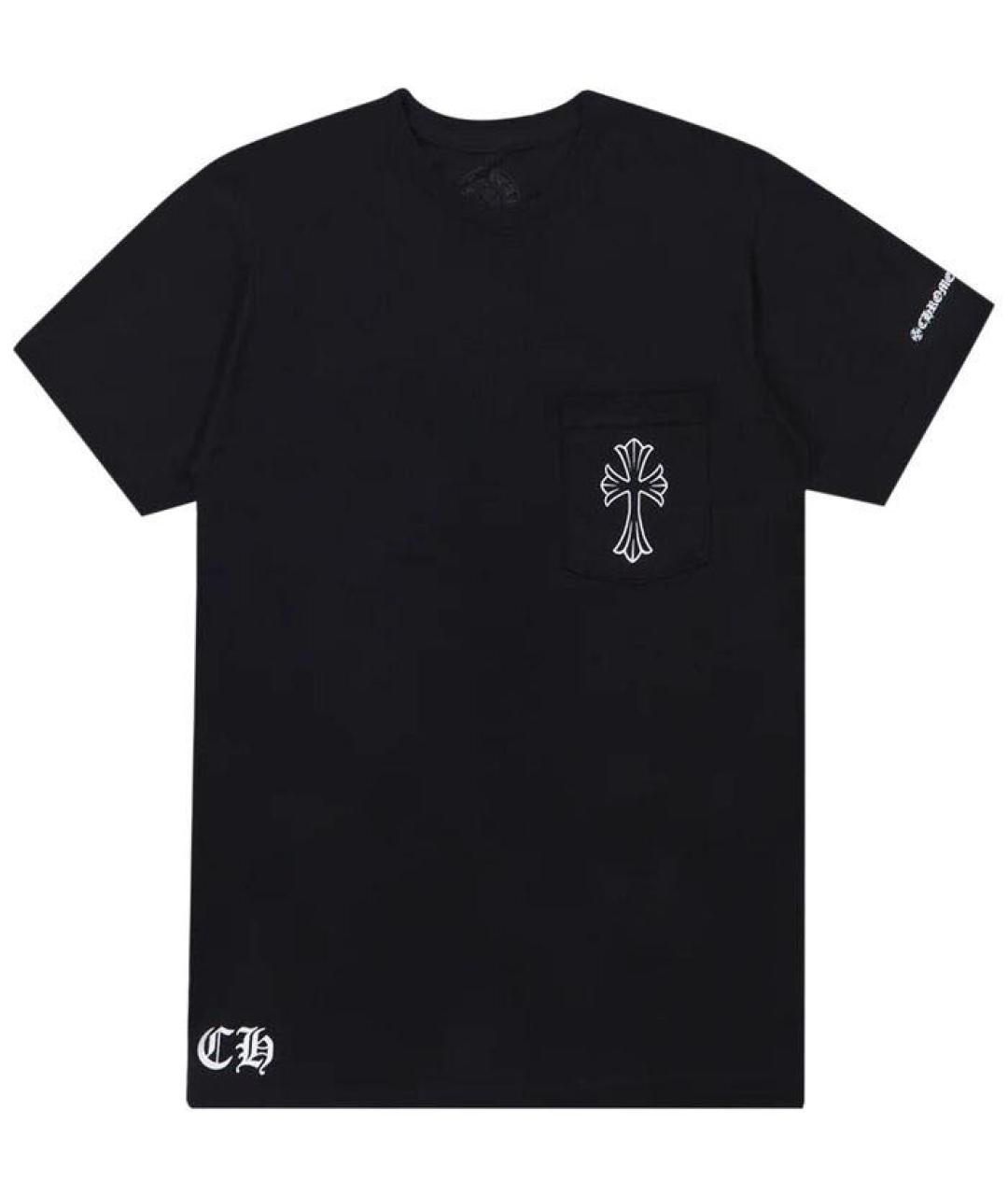 CHROME HEARTS Черная хлопковая футболка, фото 1
