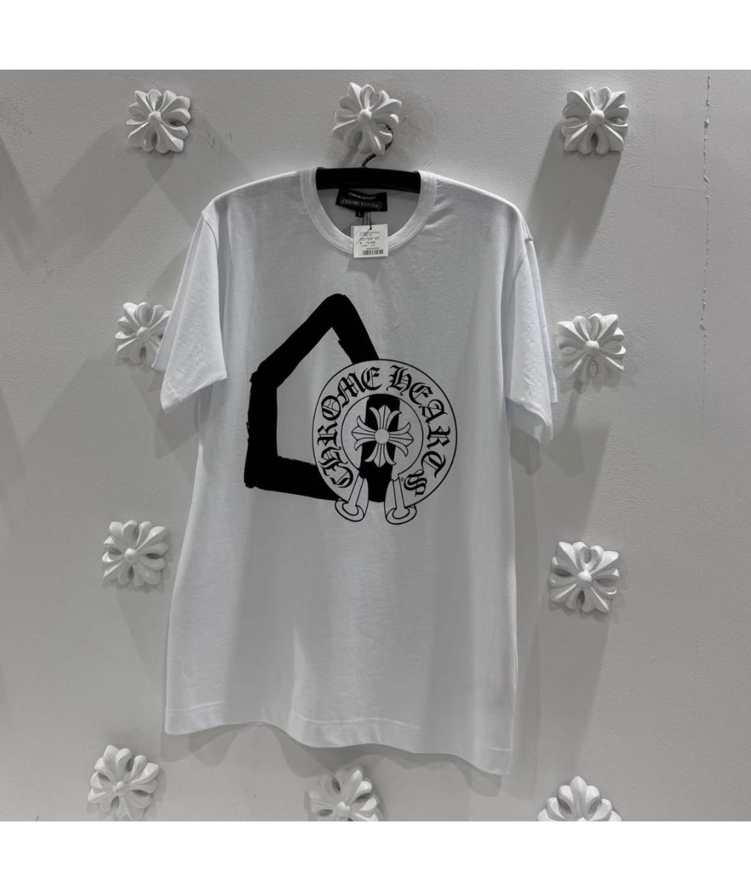 CHROME HEARTS Белая хлопковая футболка, фото 2