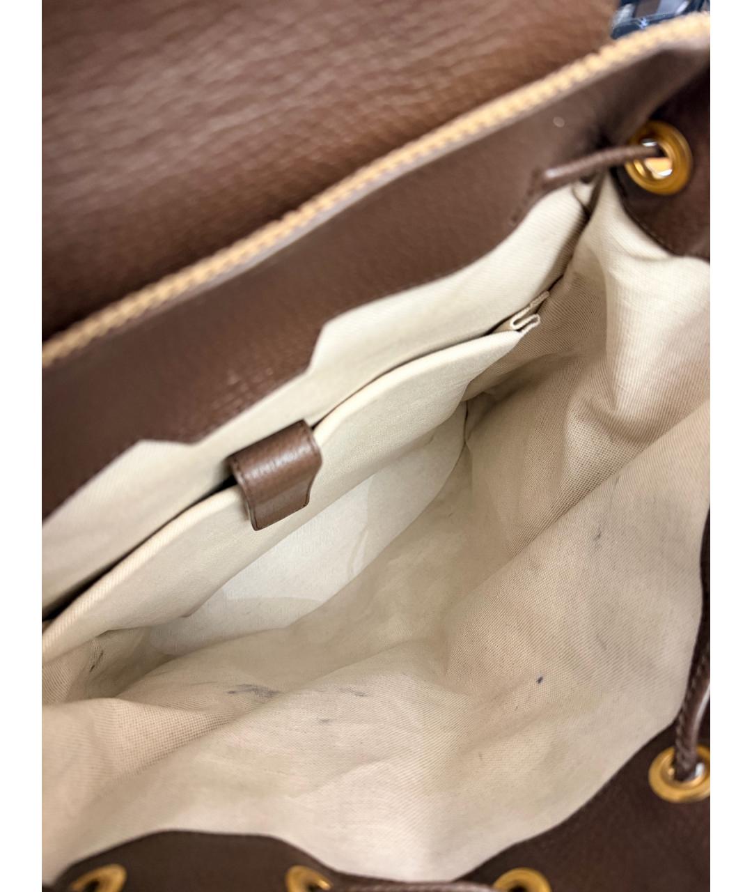 GUCCI Коричневый рюкзак, фото 6