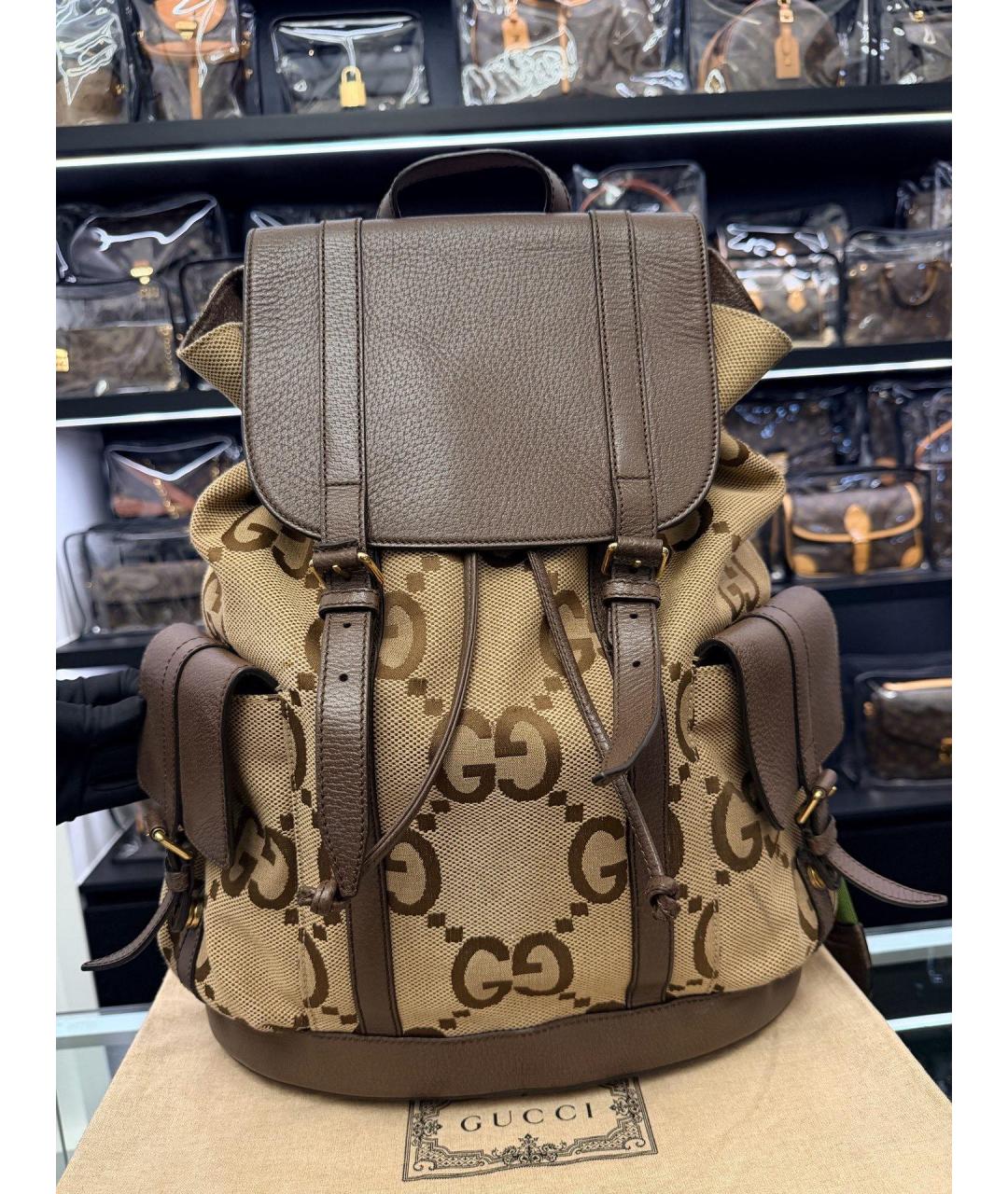 GUCCI Коричневый рюкзак, фото 7