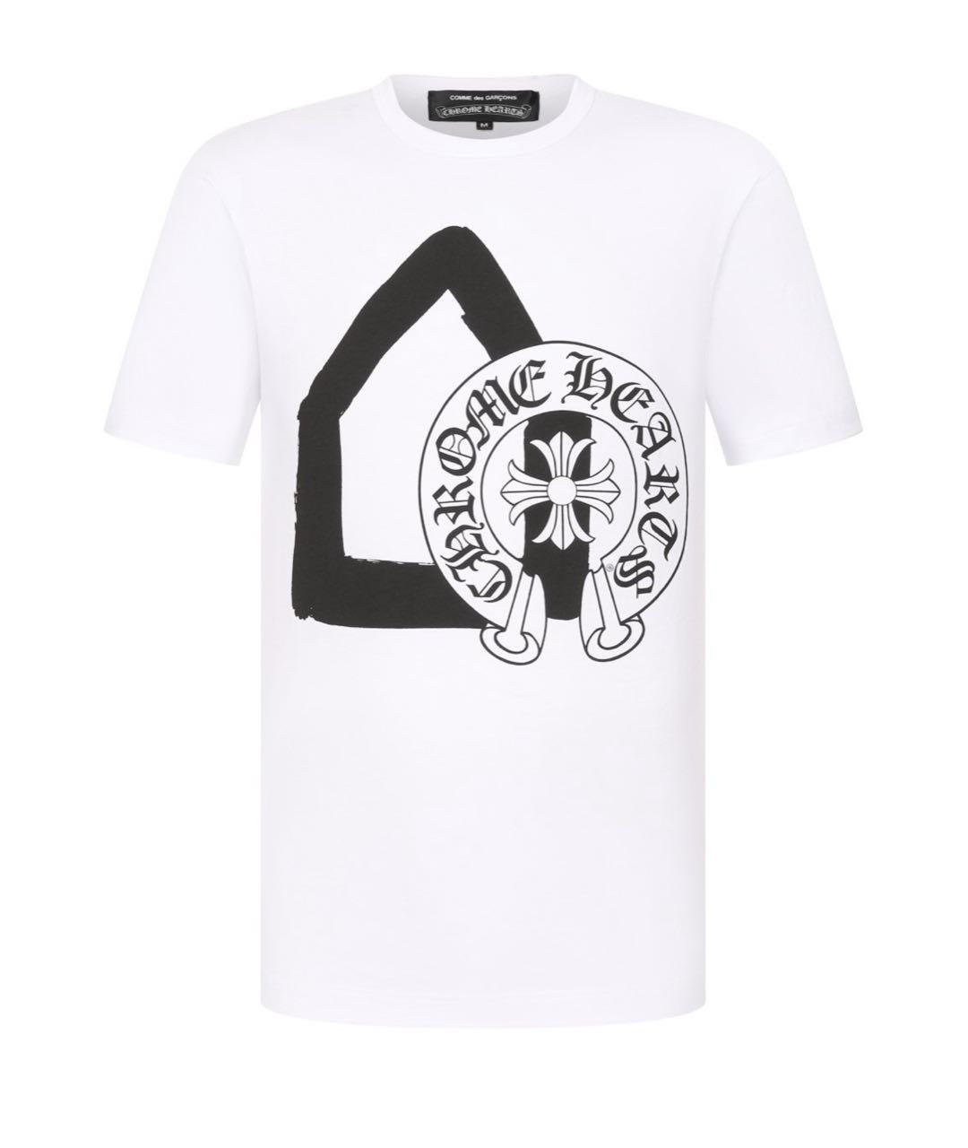 CHROME HEARTS Белая хлопковая футболка, фото 1