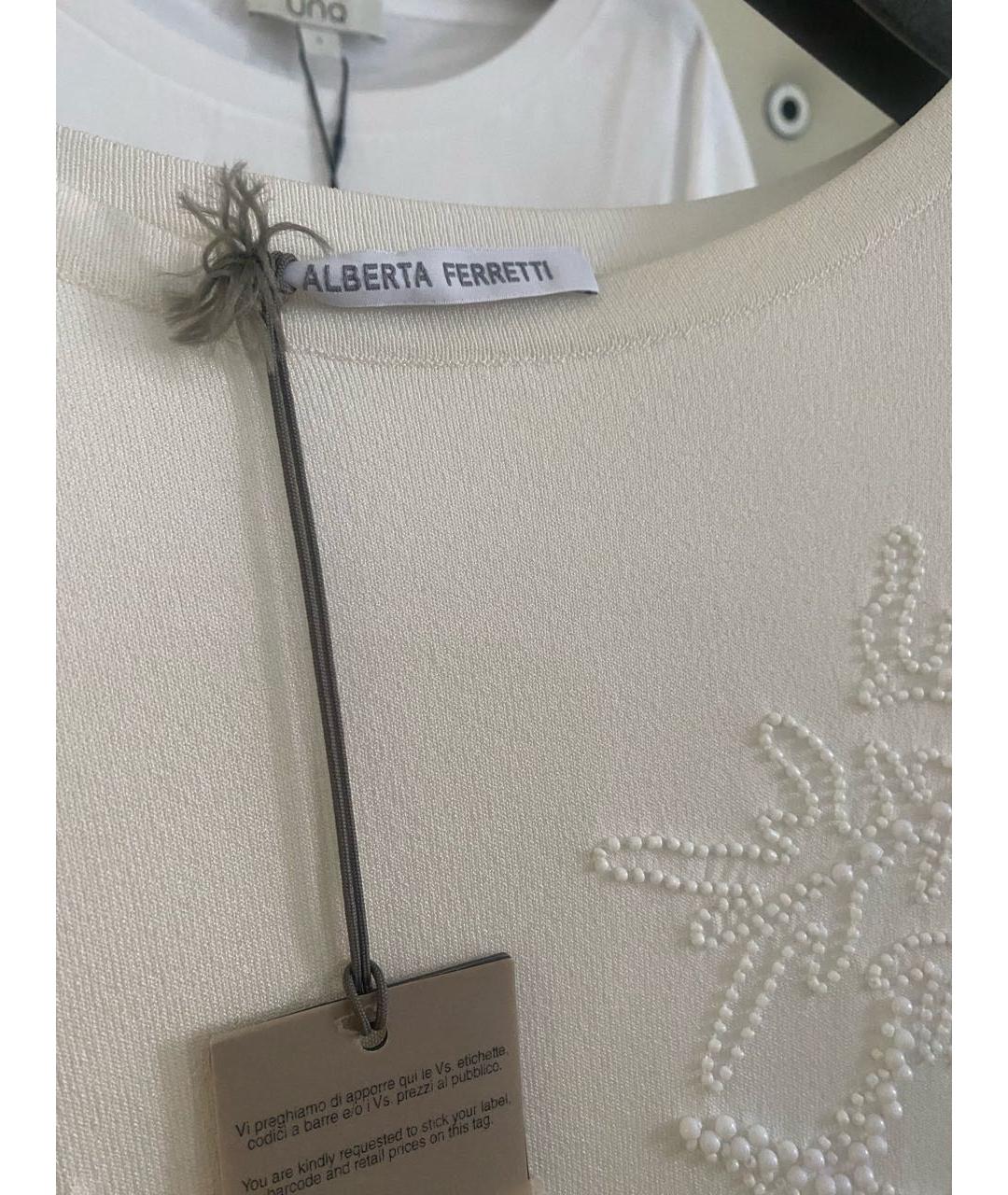 ALBERTA FERRETTI Белый джемпер / свитер, фото 2