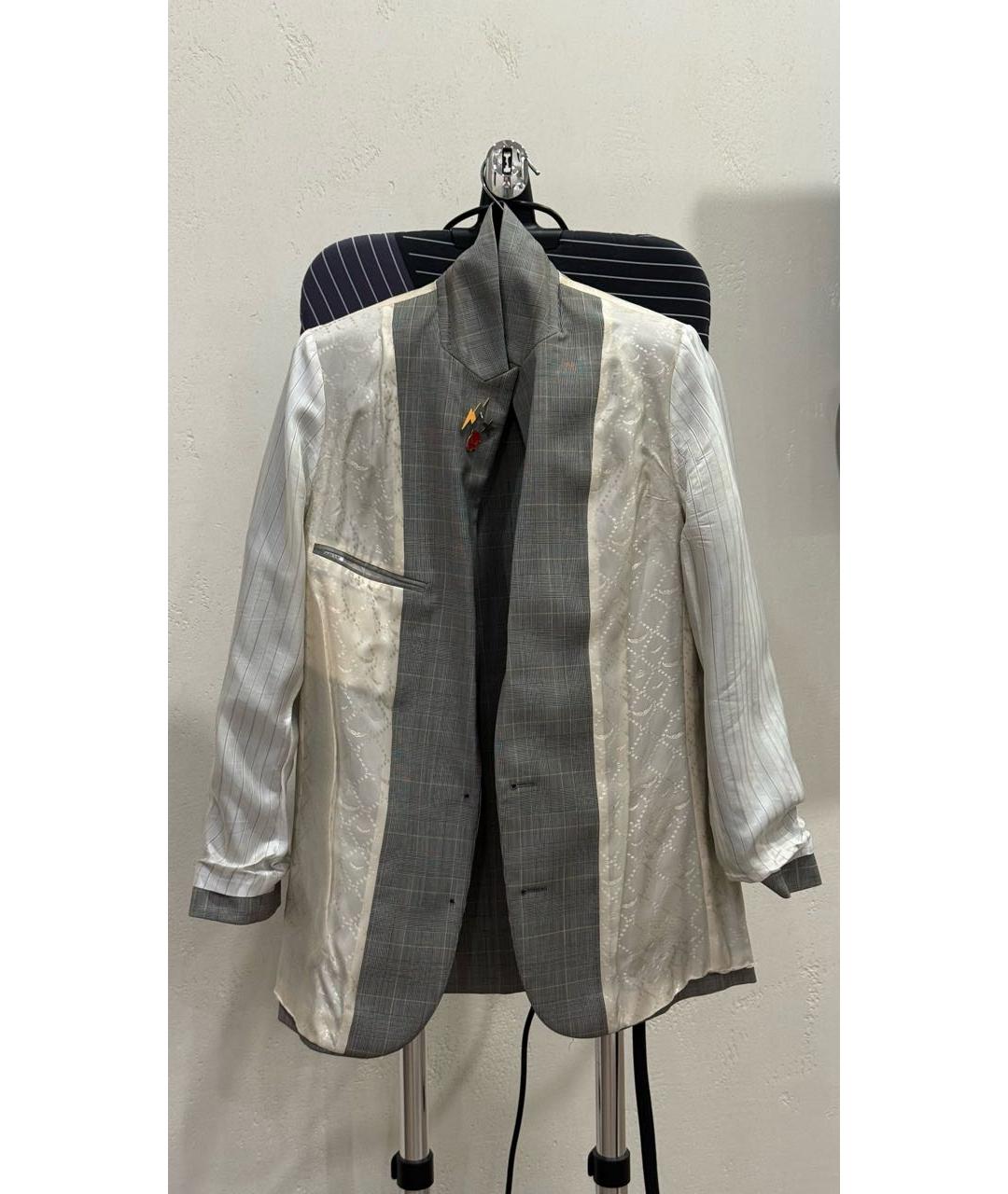 ZADIG & VOLTAIRE Серый шерстяной костюм с брюками, фото 7