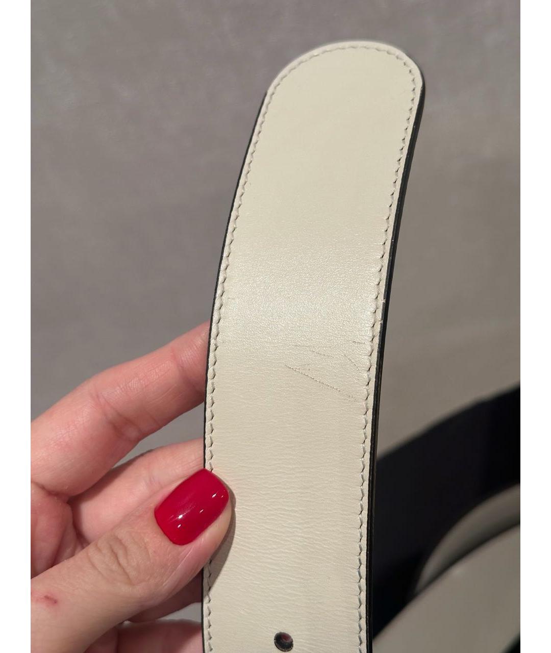 GUCCI Белый кожаный ремень, фото 4