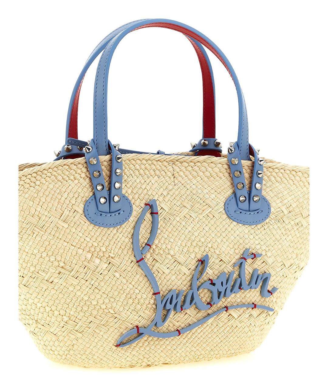 CHRISTIAN LOUBOUTIN Бежевая сумка тоут, фото 3