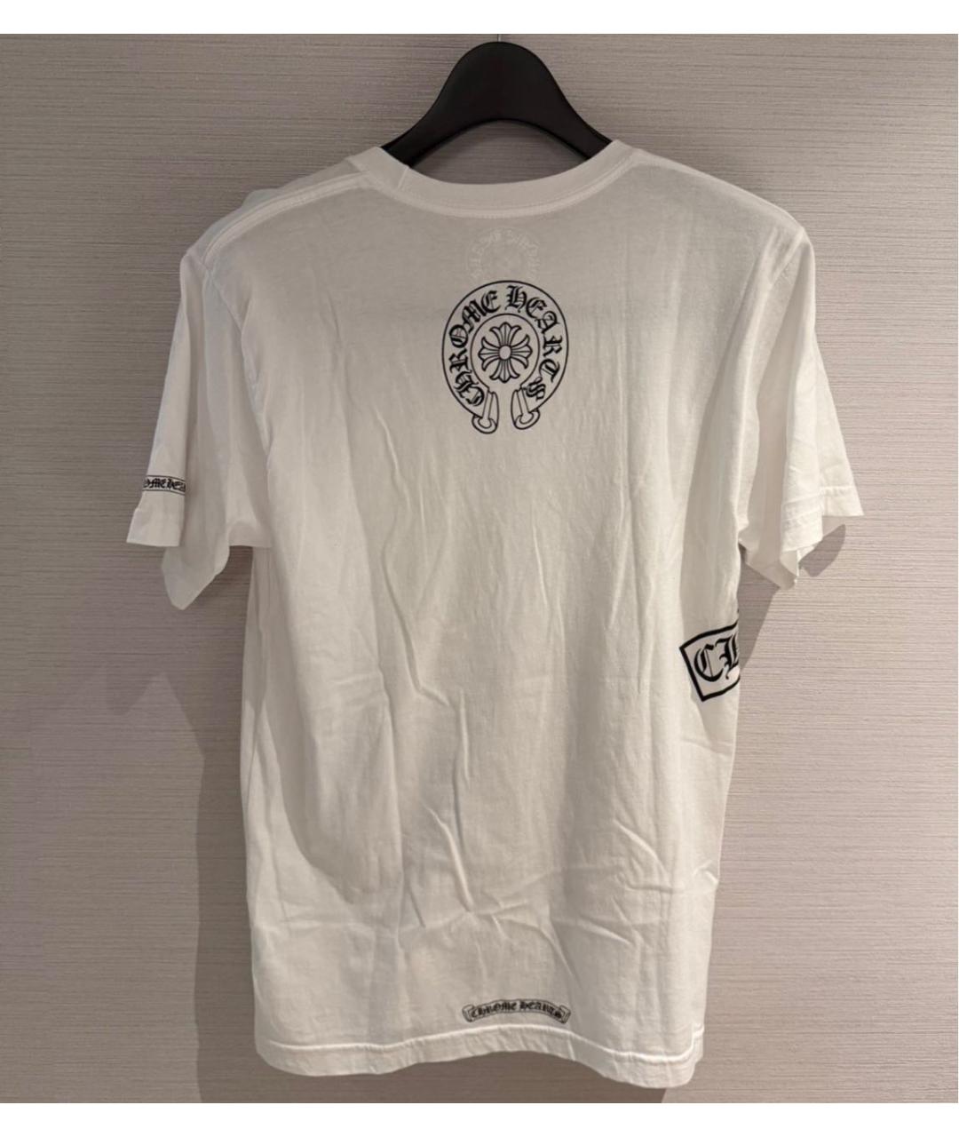 CHROME HEARTS Белая хлопковая футболка, фото 3
