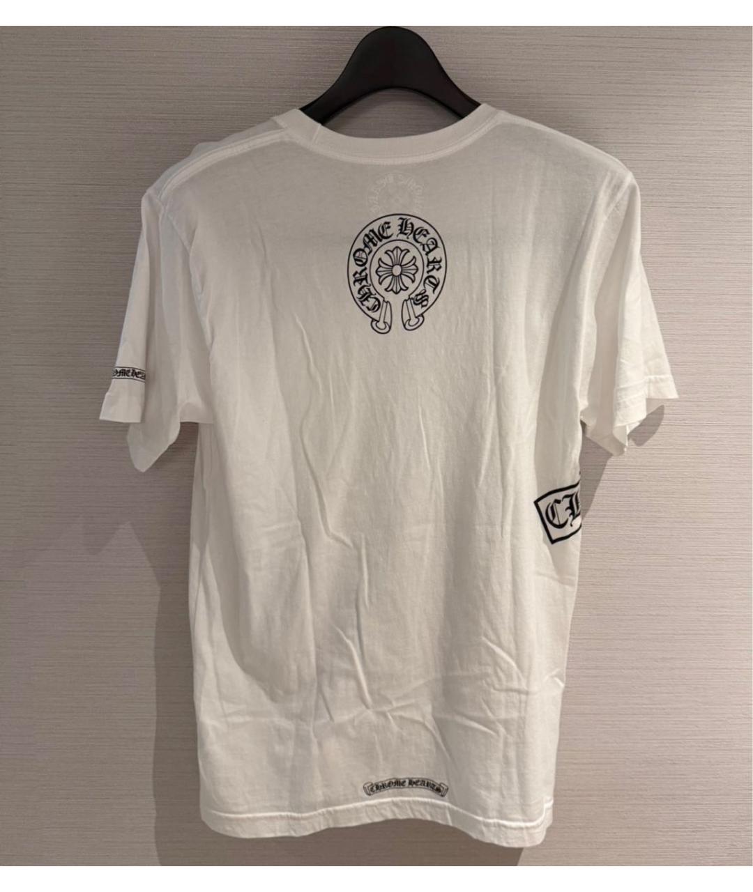 CHROME HEARTS Белая хлопковая футболка, фото 3