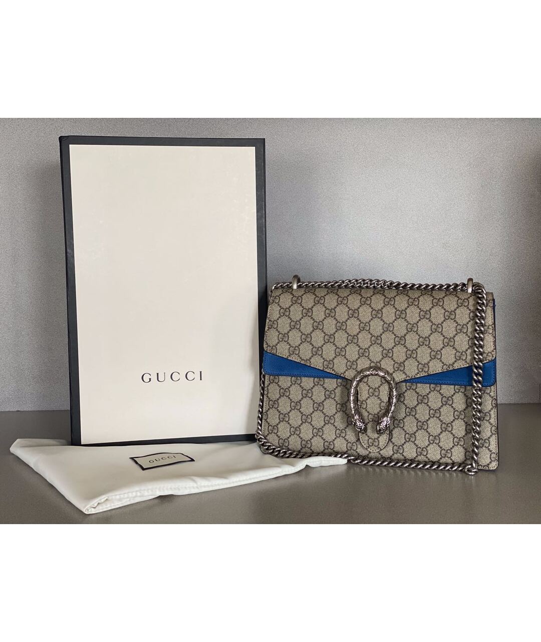 GUCCI Бежевая замшевая сумка тоут, фото 6