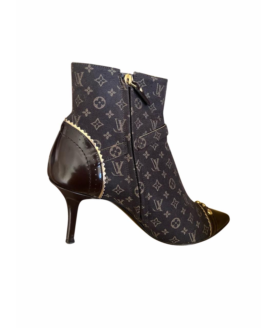 LOUIS VUITTON Коричневые ботильоны, фото 1