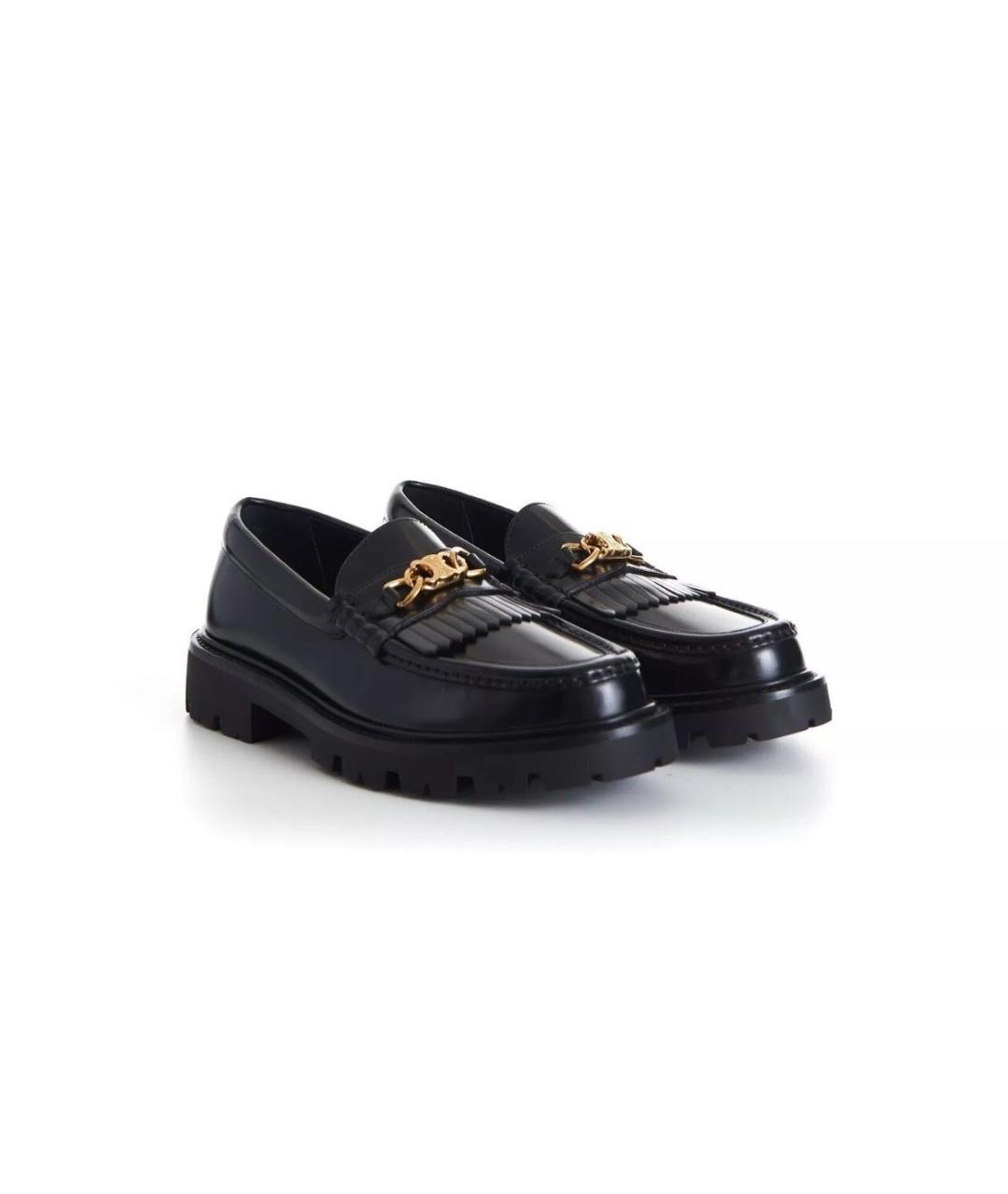 CELINE Черные кожаные лоферы, фото 7