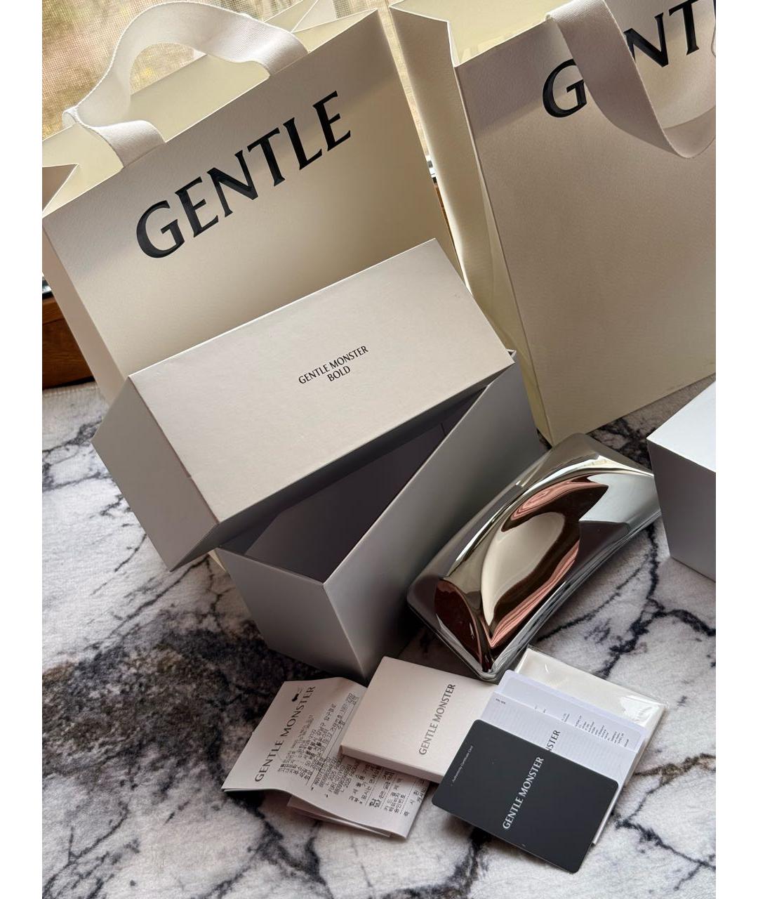 GENTLE MONSTER Серебряные солнцезащитные очки, фото 4