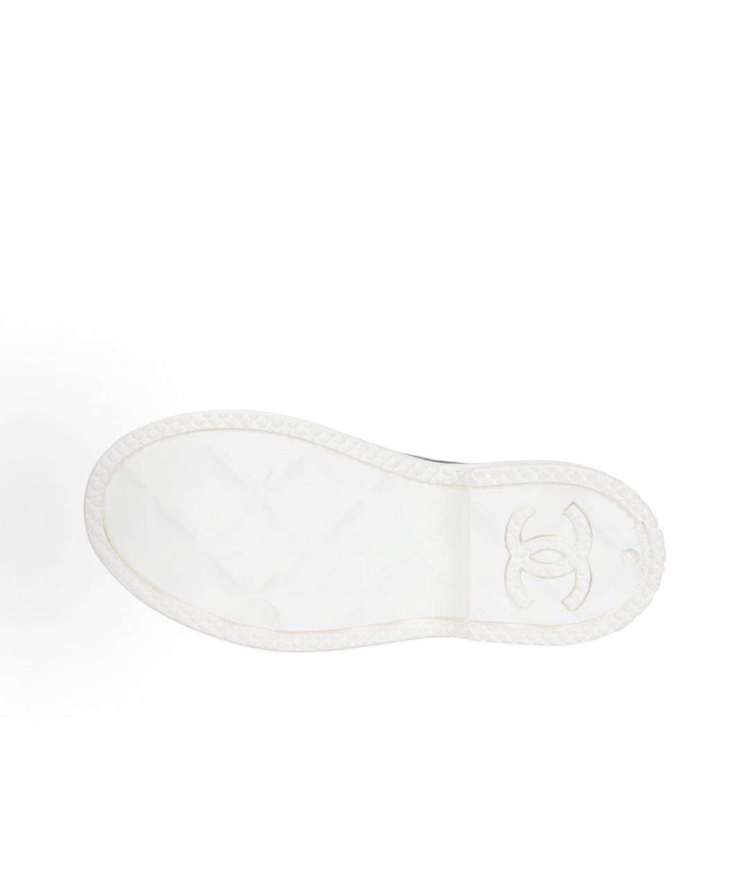 CHANEL Черные резиновые сапоги, фото 4