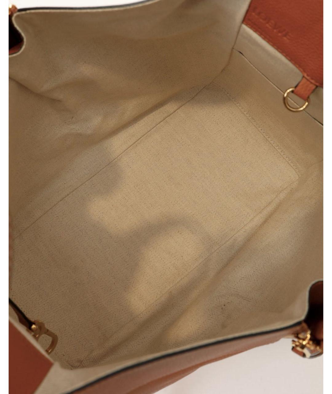LOEWE Коричневая кожаная сумка через плечо, фото 7