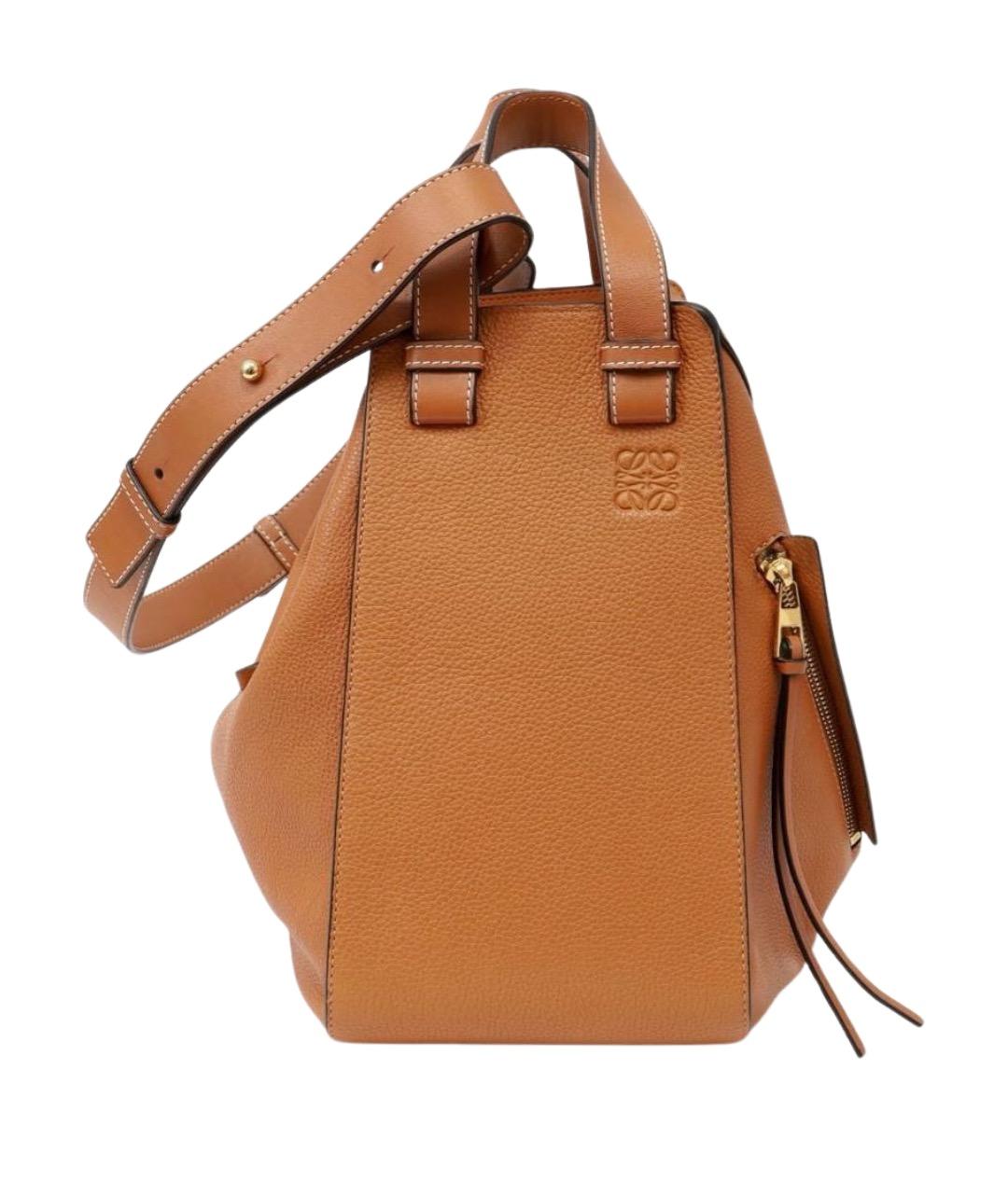 LOEWE Коричневая кожаная сумка через плечо, фото 1
