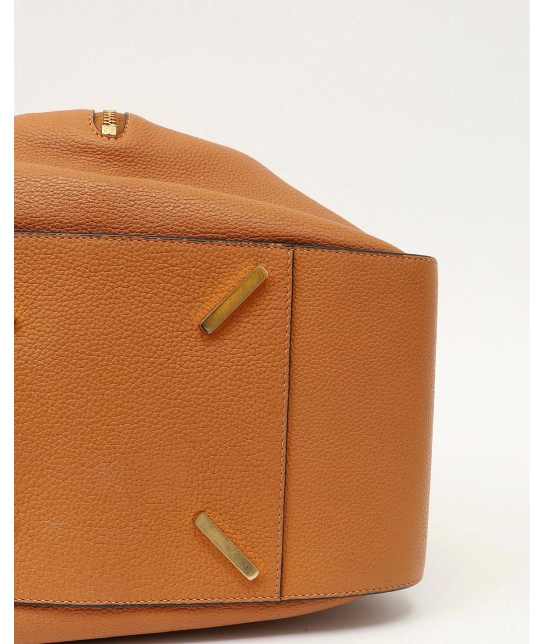 LOEWE Коричневая кожаная сумка через плечо, фото 5