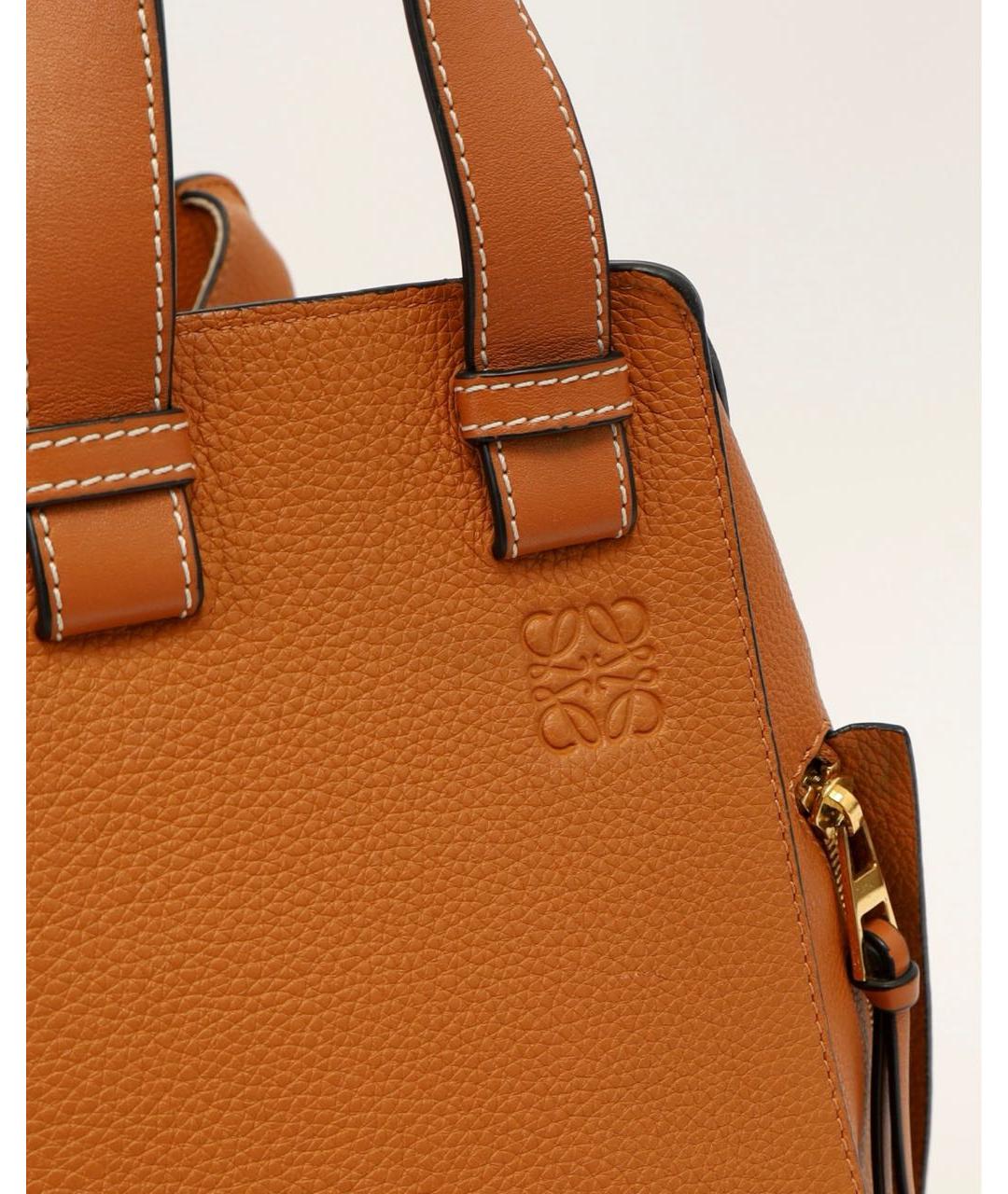 LOEWE Коричневая кожаная сумка через плечо, фото 4