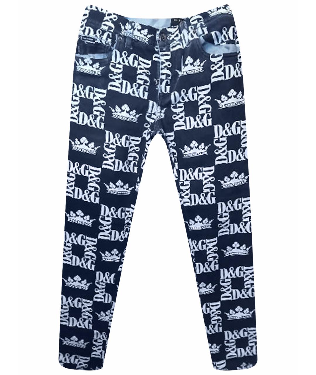 DOLCE&GABBANA Мульти хлопковые джинсы скинни, фото 1
