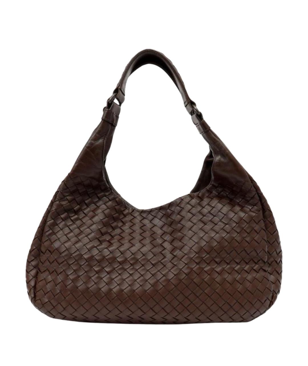 BOTTEGA VENETA Коричневая кожаная сумка тоут, фото 1