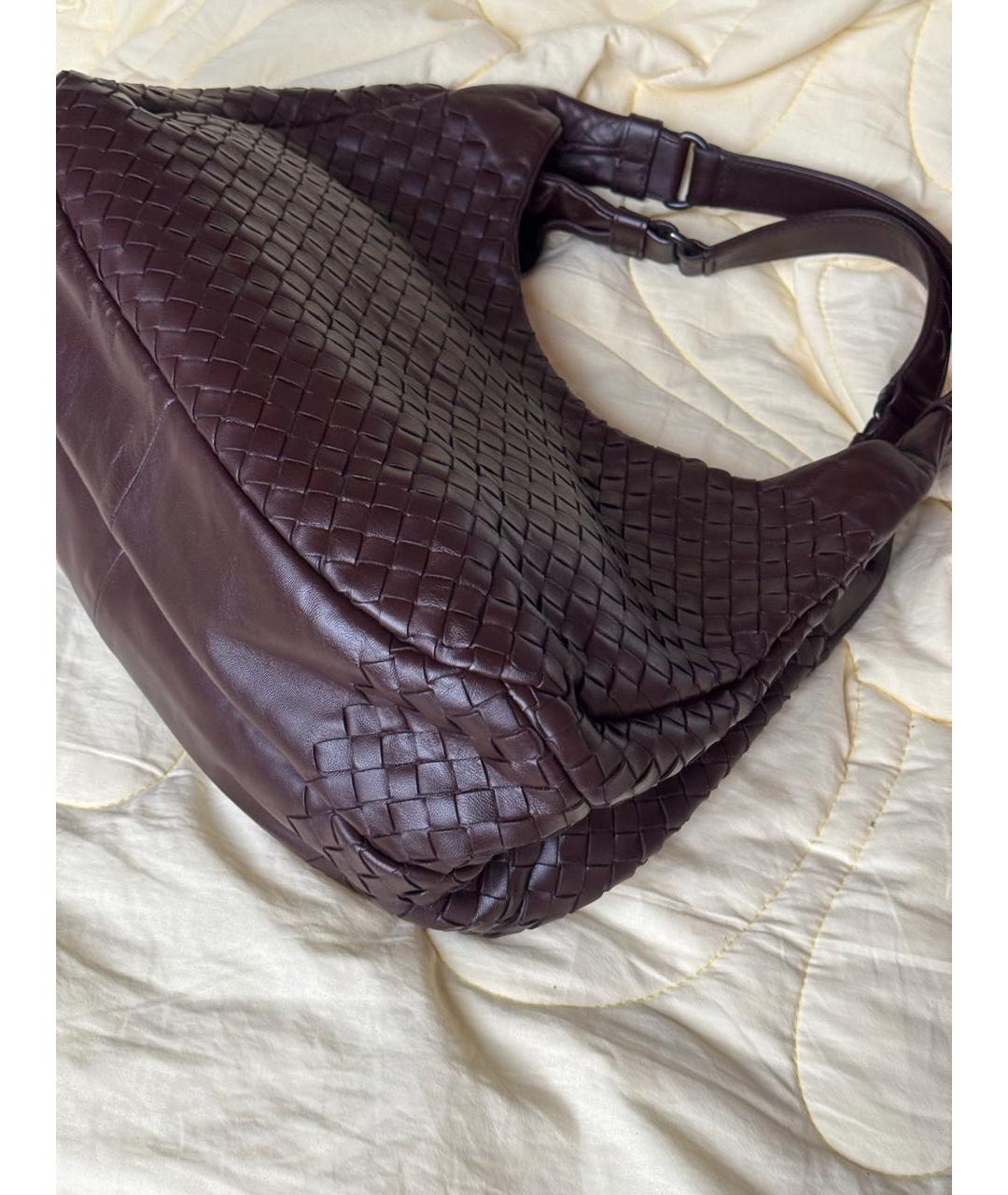 BOTTEGA VENETA Коричневая кожаная сумка тоут, фото 4