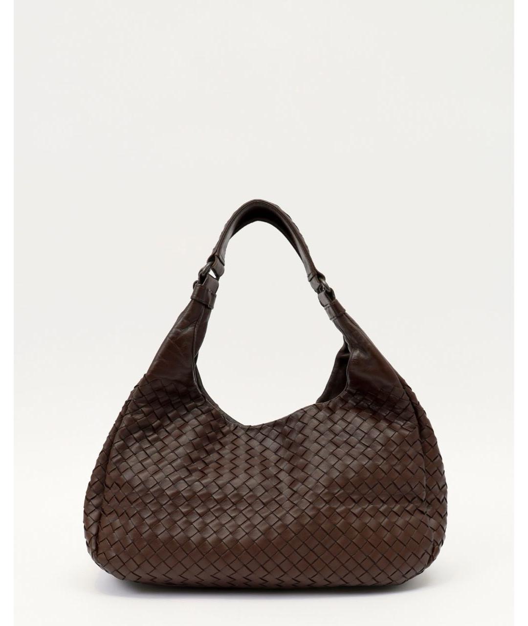 BOTTEGA VENETA Коричневая кожаная сумка тоут, фото 9