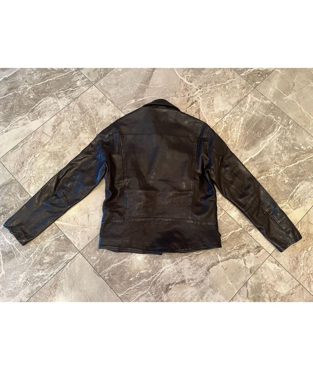 YOHJI YAMAMOTO Черная кожаная куртка, фото 2