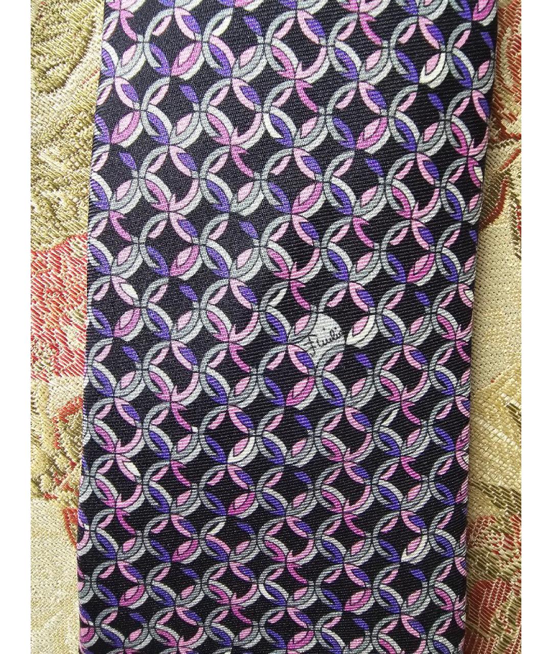 EMILIO PUCCI Мульти шелковый галстук, фото 4