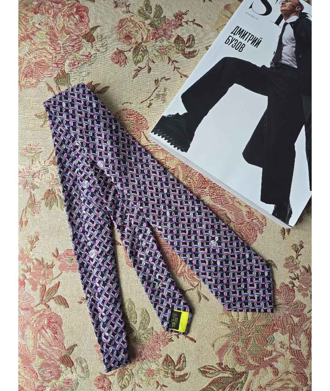 EMILIO PUCCI Мульти шелковый галстук, фото 5