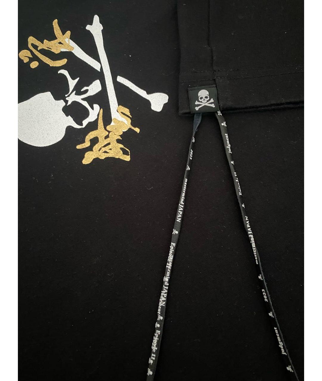MASTERMIND JAPAN Черная хлопковая футболка, фото 3