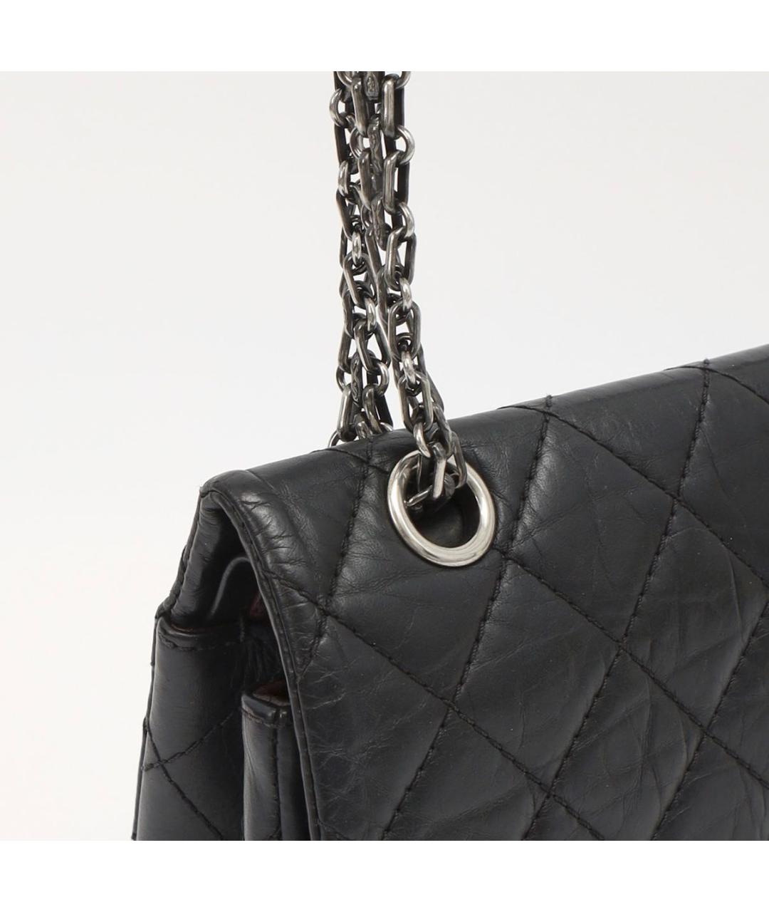 CHANEL Черная кожаная сумка через плечо, фото 6