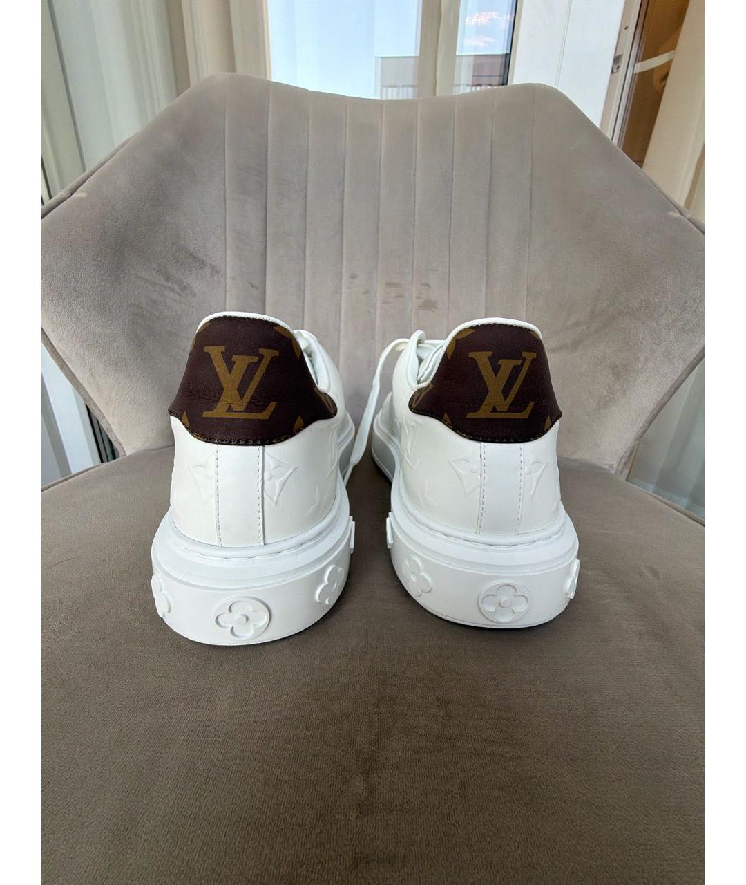 LOUIS VUITTON Белые кожаные кеды, фото 4