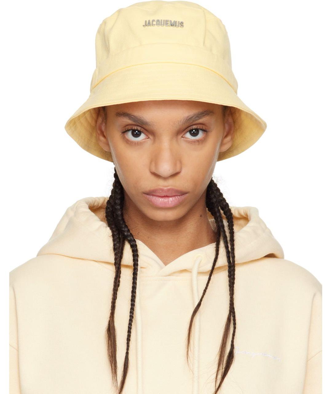 JACQUEMUS Желтая хлопковая панама, фото 2