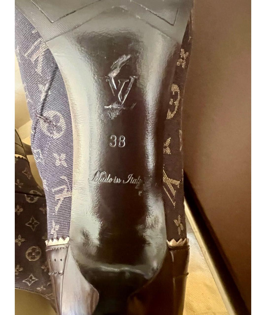 LOUIS VUITTON Темно-синие полусапоги, фото 2