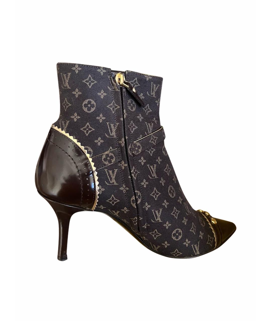 LOUIS VUITTON Темно-синие полусапоги, фото 1