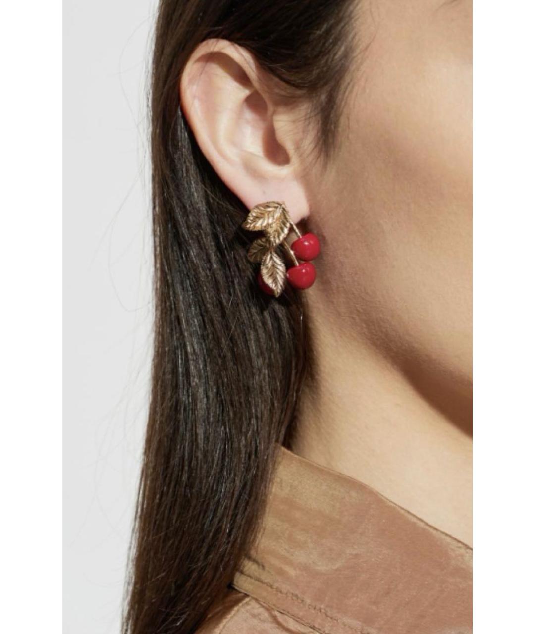 SAINT LAURENT Золотые серьги, фото 2