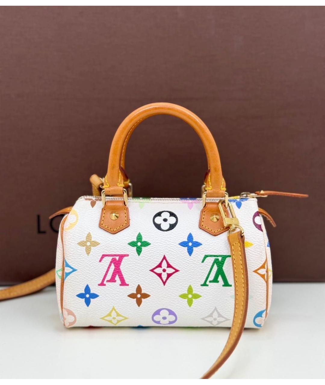 LOUIS VUITTON Белая сумка с короткими ручками, фото 3